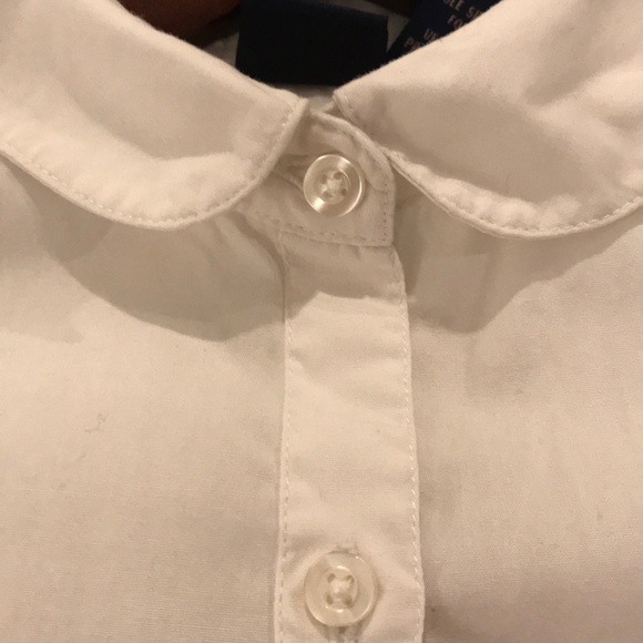 Girls uniform button down blouse/top in white - Picture 3 of 7